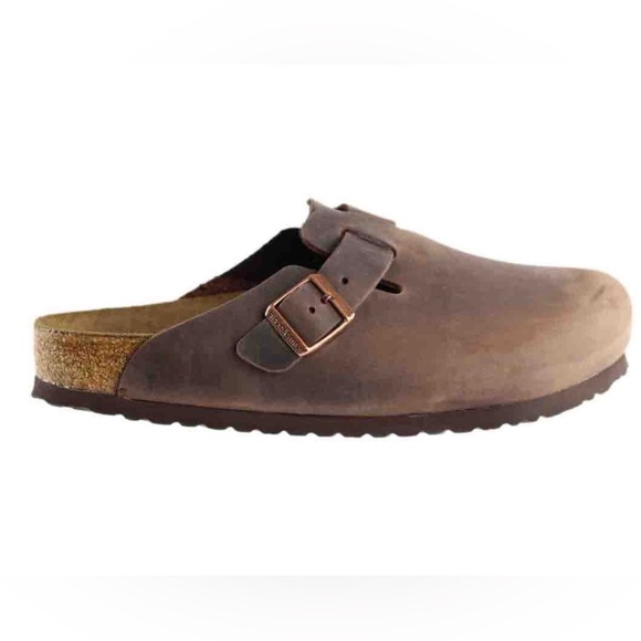 NWT Men’s Birkenstock Boston Oiled Leather Clog in Habana (Medium Brown) - Picture 5 of 15